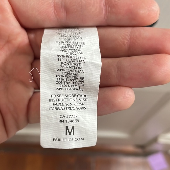 Fabletics Black Petal Tank - Women’s Size Medium - Picture 5 of 5